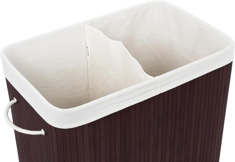 Kosz pojemnik bambusowy na pranie 2 komory SN7086