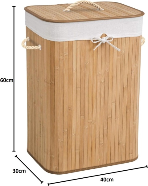Kosz pojemnik bambusowy na pranie SN7081