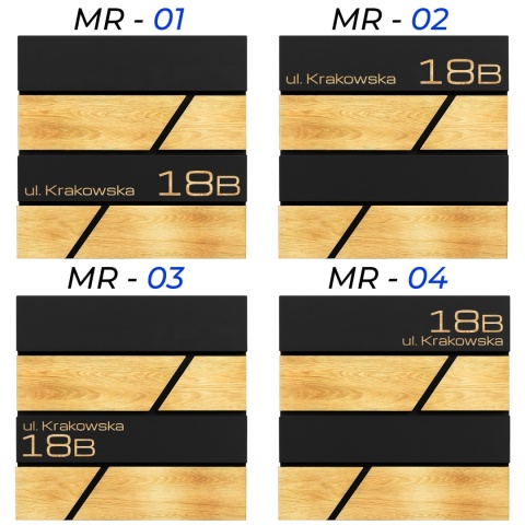 Skrzynka pocztowa na listy z adresem SN3638-2-D1