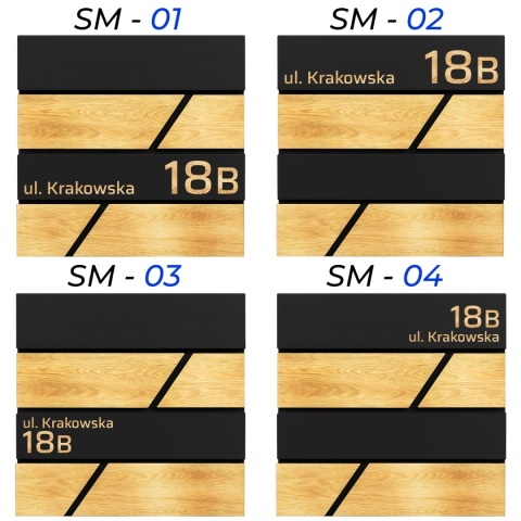 Skrzynka pocztowa na listy z adresem SN3638-2-D1