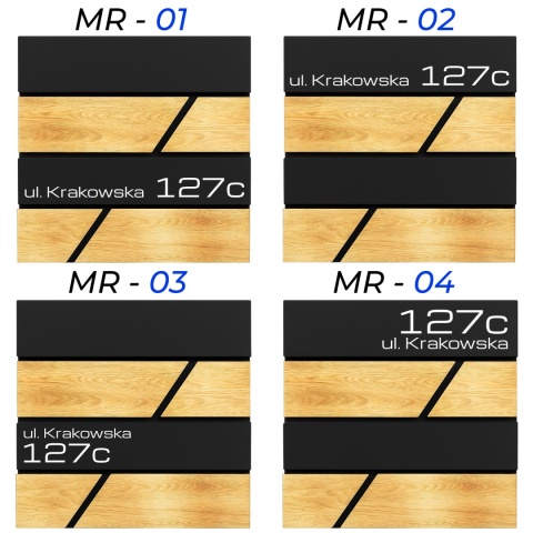 Skrzynka pocztowa na listy z adresem SN3638-2-D