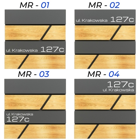 Skrzynka pocztowa na listy z adresem SN3638-D