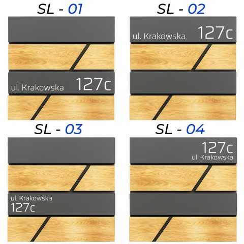 Skrzynka pocztowa na listy z adresem SN3638-D