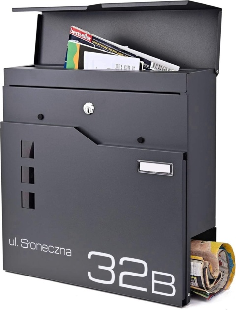 Skrzynka pocztowa na listy z adresem SN3678-1-D