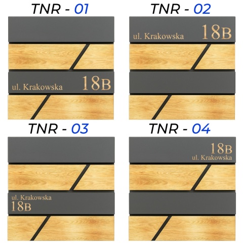 Skrzynka pocztowa na listy z adresem SN3638-D1