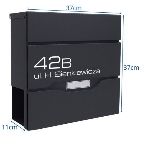 Skrzynka pocztowa na listy z adresem SN3673-1-D