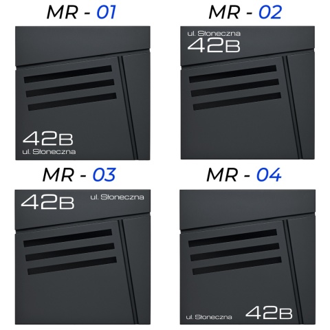 Skrzynka pocztowa na listy z adresem SN3683-1-D
