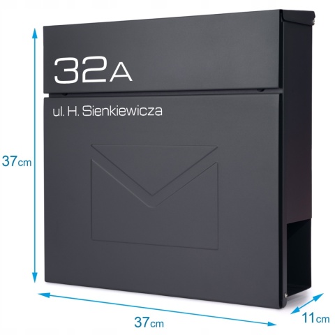 Skrzynka pocztowa na listy z adresem SN3689-1-D