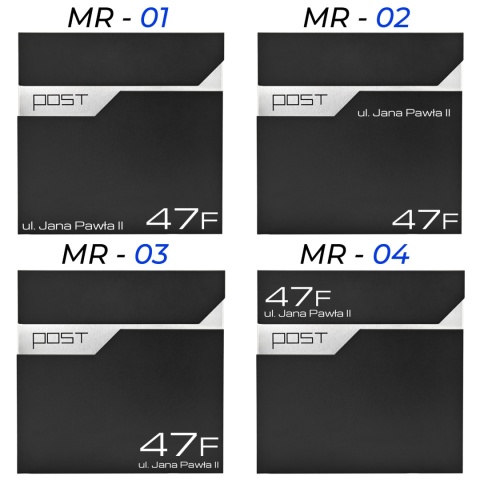 Skrzynka pocztowa na listy z adresem SN3692-2-D