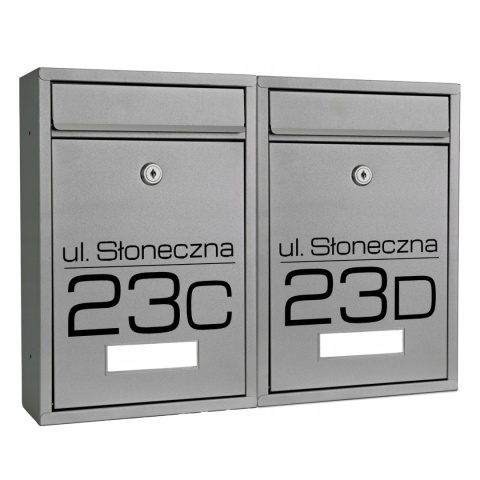 Skrzynka pocztowa na listy z adresem SN3668-D