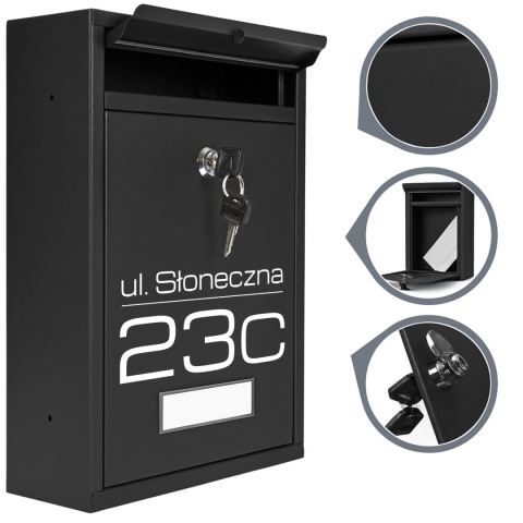 Skrzynka pocztowa na listy z adresem SN3664-2-D