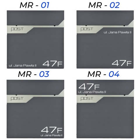 Skrzynka pocztowa na listy z adresem SN3692-1-D