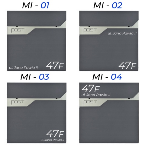 Skrzynka pocztowa na listy z adresem SN3692-1-D