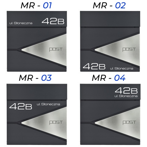 Skrzynka pocztowa na listy z adresem SN3693-1-D