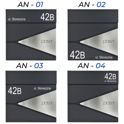 Skrzynka pocztowa na listy z adresem SN3693-1-D