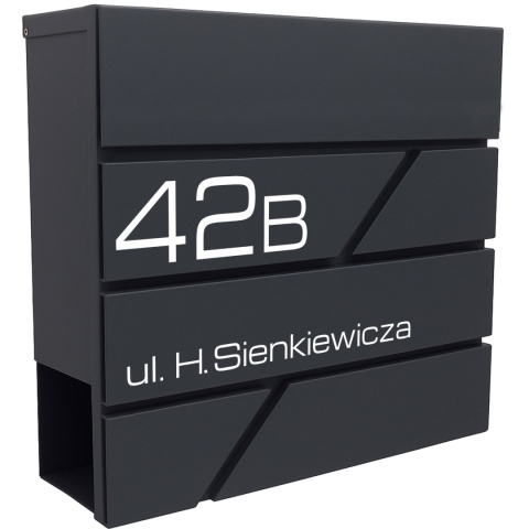 Skrzynka pocztowa na listy z adresem SN3642-1-D