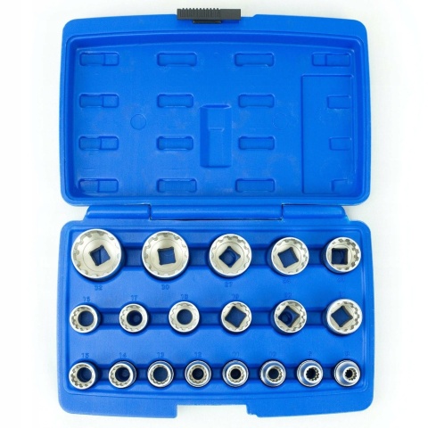Nasadki klucze spline 8-32 mm 1/2" zestaw SN1839 Nasadki klucze spline 8-32 mm 1/2" zestaw SN1839