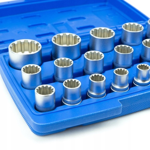 Nasadki klucze spline 8-32 mm 1/2" zestaw SN1839 Nasadki klucze spline 8-32 mm 1/2" zestaw SN1839