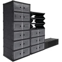 12x Pudełko pojemnik organizer szafka regał stojak na buty obuwie z klapą SN7062