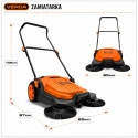 Zamiatarka ręczna 20L 65cm SN1301Z