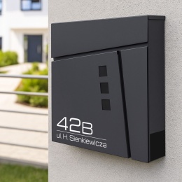 Skrzynka pocztowa na listy z adresem SN3681-1-D