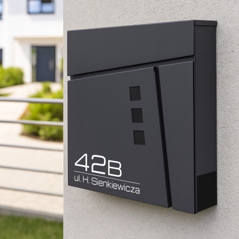 Skrzynka pocztowa na listy z adresem SN3681-1-D