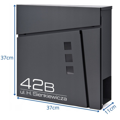 Skrzynka pocztowa na listy z adresem SN3681-1-D