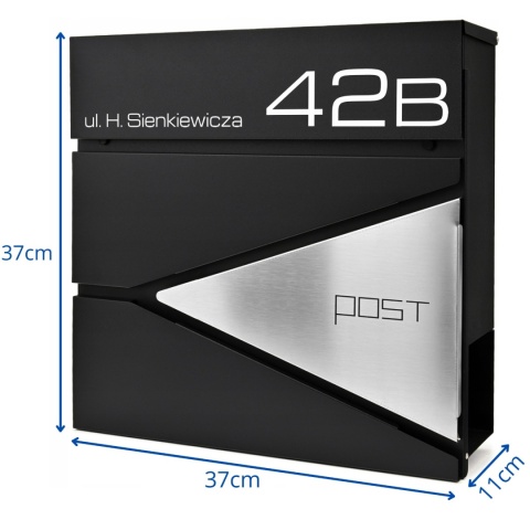 Skrzynka pocztowa na listy z adresem SN3693-2-D
