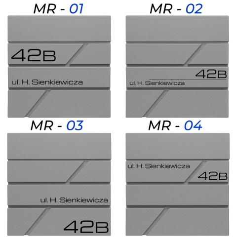 Skrzynka pocztowa na listy z adresem SN3642-4-D