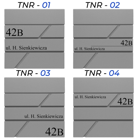 Skrzynka pocztowa na listy z adresem SN3642-4-D