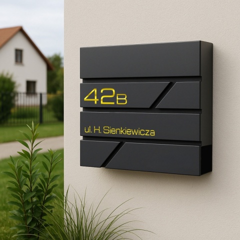 Skrzynka pocztowa na listy z adresem SN3642-1-D1