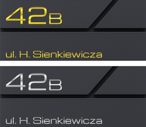 Skrzynka pocztowa na listy z adresem SN3642-1-D1