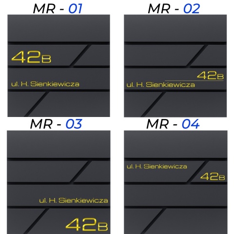 Skrzynka pocztowa na listy z adresem SN3642-1-D1