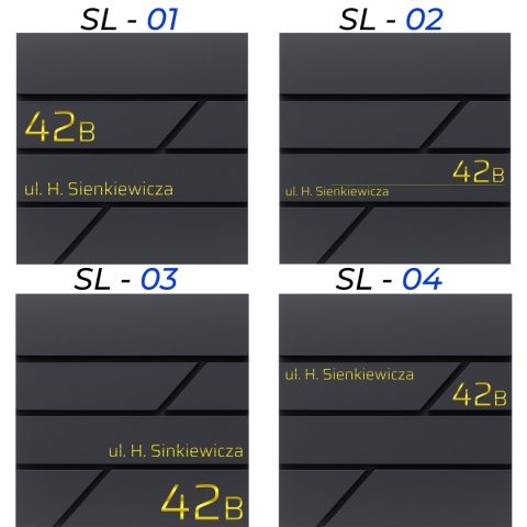 Skrzynka pocztowa na listy z adresem SN3642-1-D1