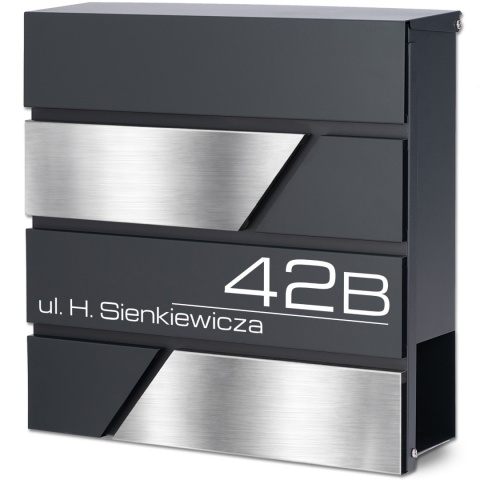 Skrzynka pocztowa na listy z adresem SN3711-1-D