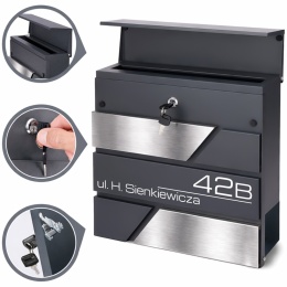 Skrzynka pocztowa na listy z adresem SN3711-1-D