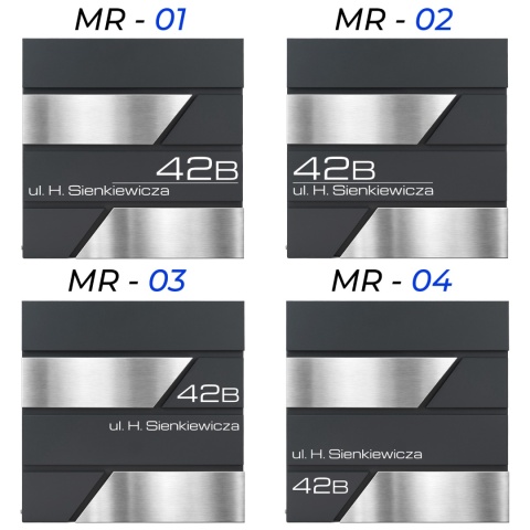 Skrzynka pocztowa na listy z adresem SN3711-1-D