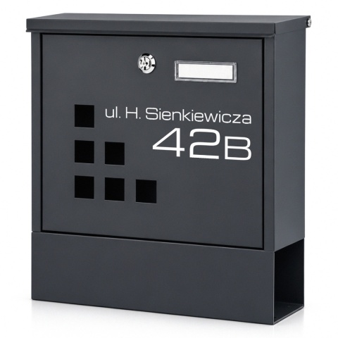 Skrzynka pocztowa na listy z adresem SN3656-1-D