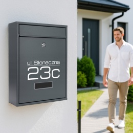 Skrzynka pocztowa na listy z adresem SN3664-7-D