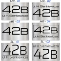 Tabliczka adresowa z numerem domu SN3630-3-D