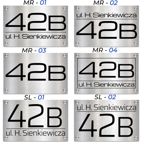 Tabliczka adresowa z numerem domu SN3630-3-D