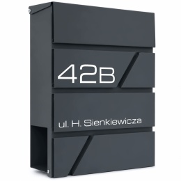 Skrzynka pocztowa na listy z adresem SN3716-1-D
