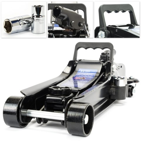 Podnośnik hydrauliczny niskoprofilowy 2.5T z LED, klucz do kół SN3253 Podnośnik hydrauliczny niskoprofilowy 2.5T z LED, klucz do kół SN3253