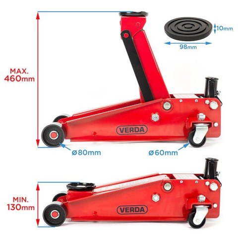 Podnośnik hydrauliczny niskoprofilowy 3T SN9110 Podnośnik hydrauliczny niskoprofilowy 3T SN9110