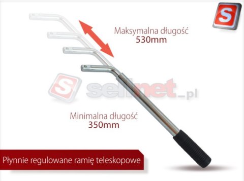 Lewarek trapezowy podnośnik samochodowy 1,5t z kluczem teleskopowym SN3554 Lewarek trapezowy podnośnik samochodowy 1,5t z kluczem teleskopowym SN3554