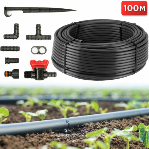 Linia kroplująca + akcesoria 100m/80szt LK100B Linia kroplująca + akcesoria 100m/80szt LK100B