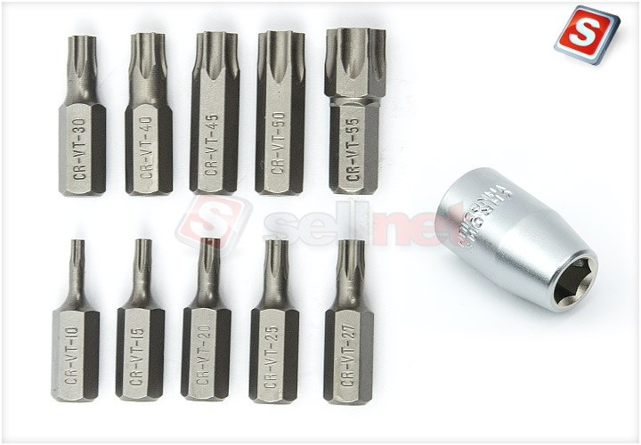 Zestaw kluczy Torx 34 el. zew/wew 3/8" SN1834 Zestaw kluczy Torx 34 el. zew/wew 3/8" SN1834