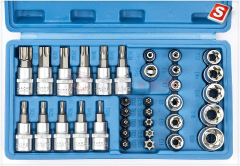Zestaw kluczy Torx 34 el. zew/wew 3/8" SN1834 Zestaw kluczy Torx 34 el. zew/wew 3/8" SN1834