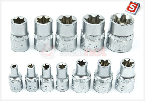 Zestaw kluczy Torx 34 el. zew/wew 3/8" SN1834 Zestaw kluczy Torx 34 el. zew/wew 3/8" SN1834