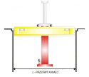 Podnośnik kanałowy 3,5T hydrauliczny standardowy